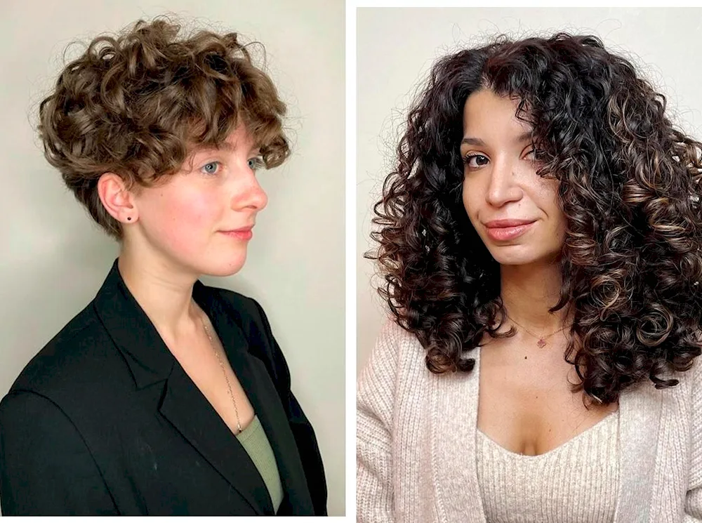 Carving for curly hair