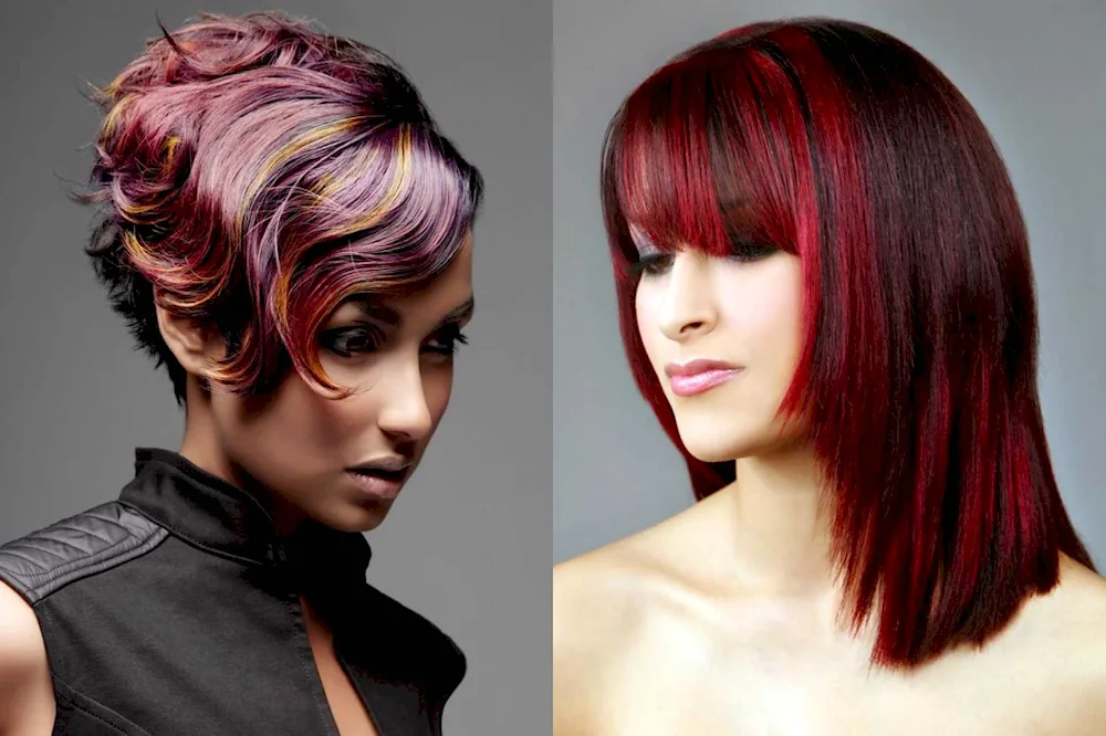 Fashionable hair colouring