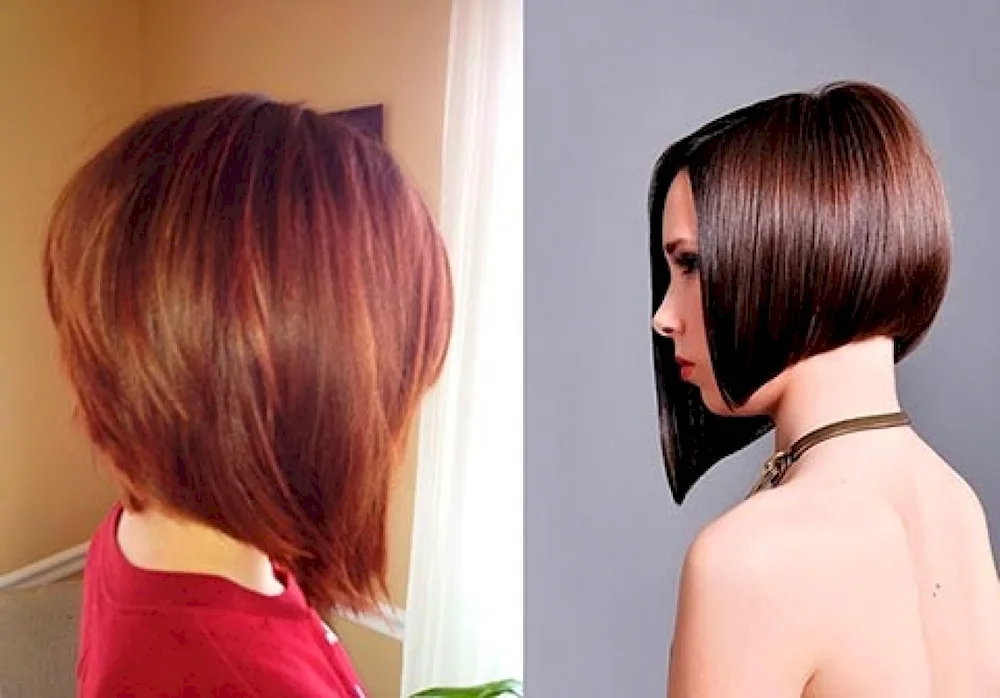 Long bob bob with elongated strands