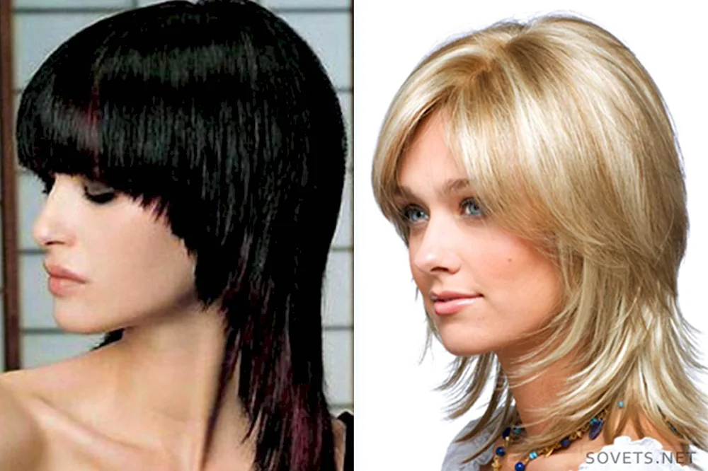 Gradirovannoe bob with bangs