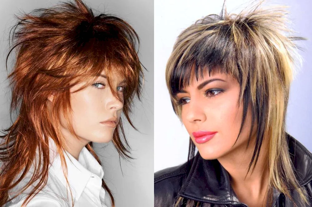 Cascade haircuts and Gavroche Mallet haircut