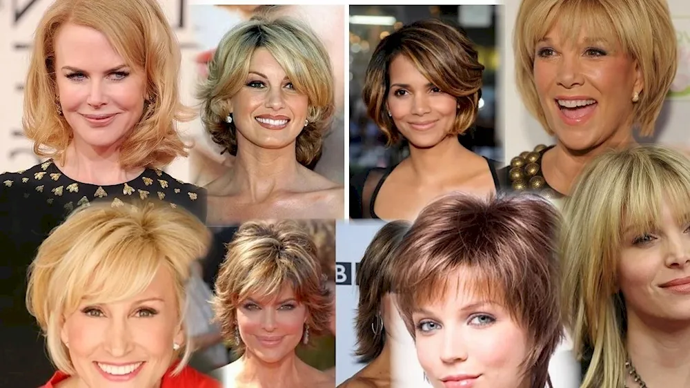 Graduated bob for full face