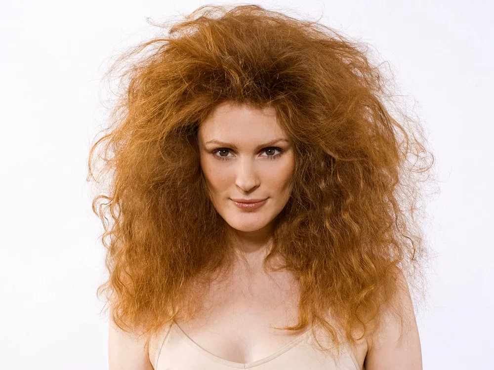 Curly hair haircut