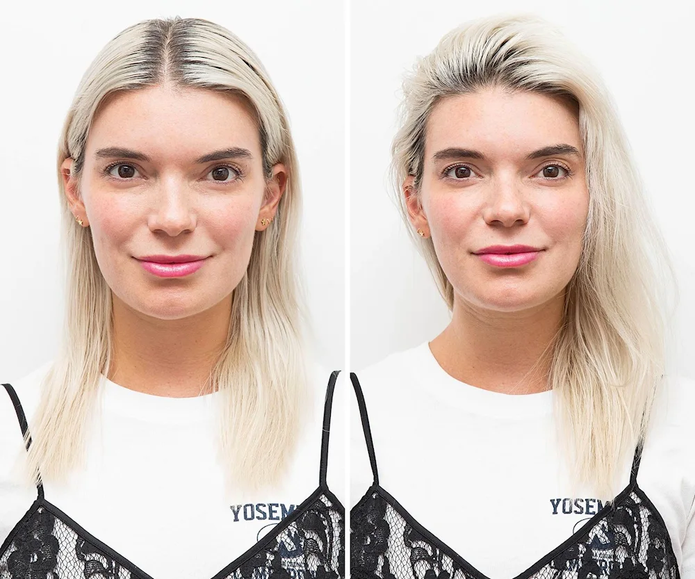 Dark hair colour makes you look old