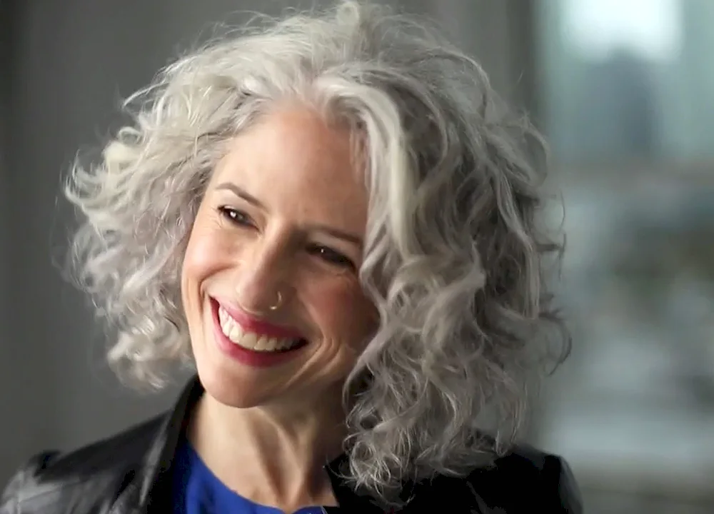 Haircuts for grey curly hair