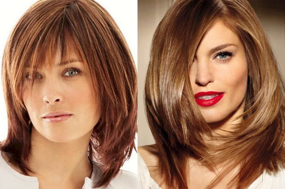 Cascade bob haircut for medium