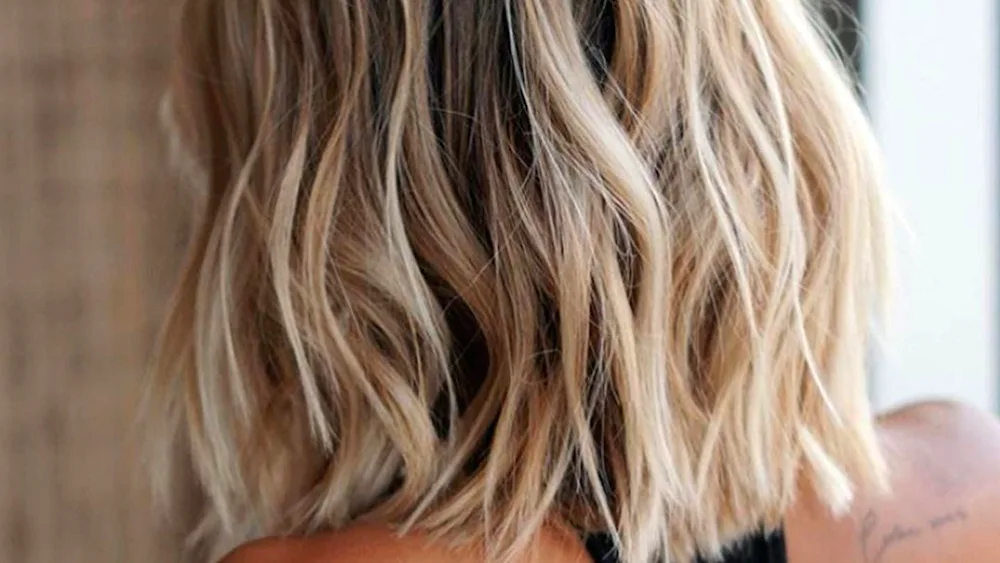 Dark blonde balayage