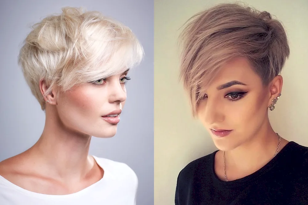 Pixie undercut ashy