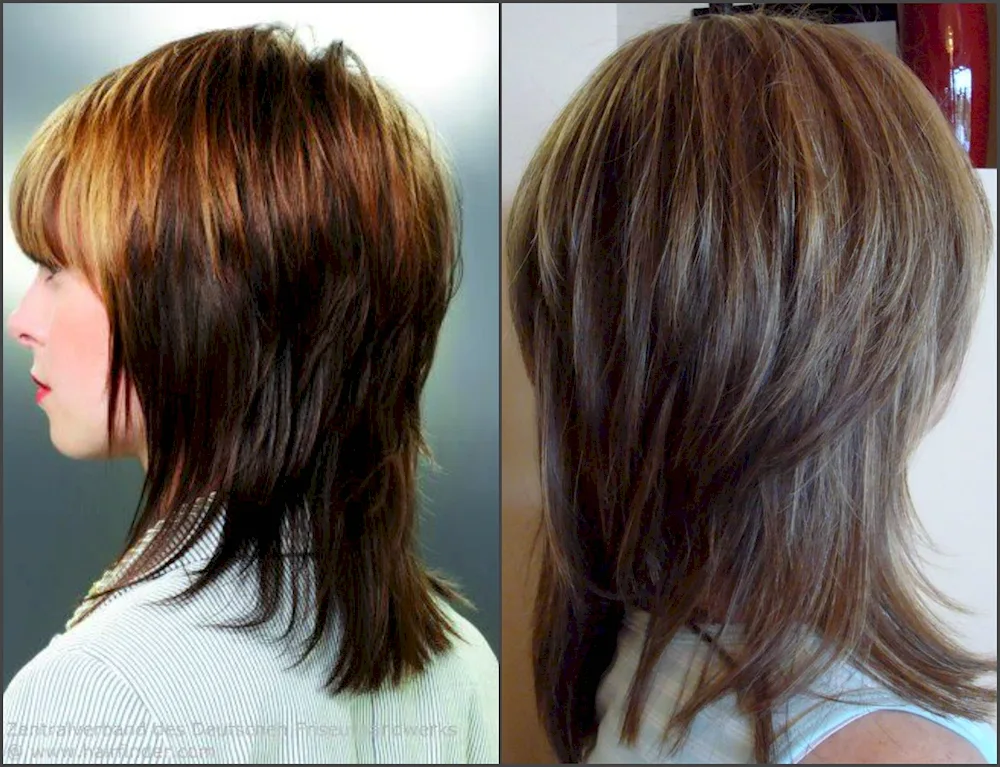 Long Cascade haircut