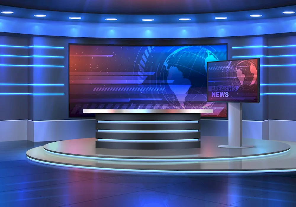 News studio background