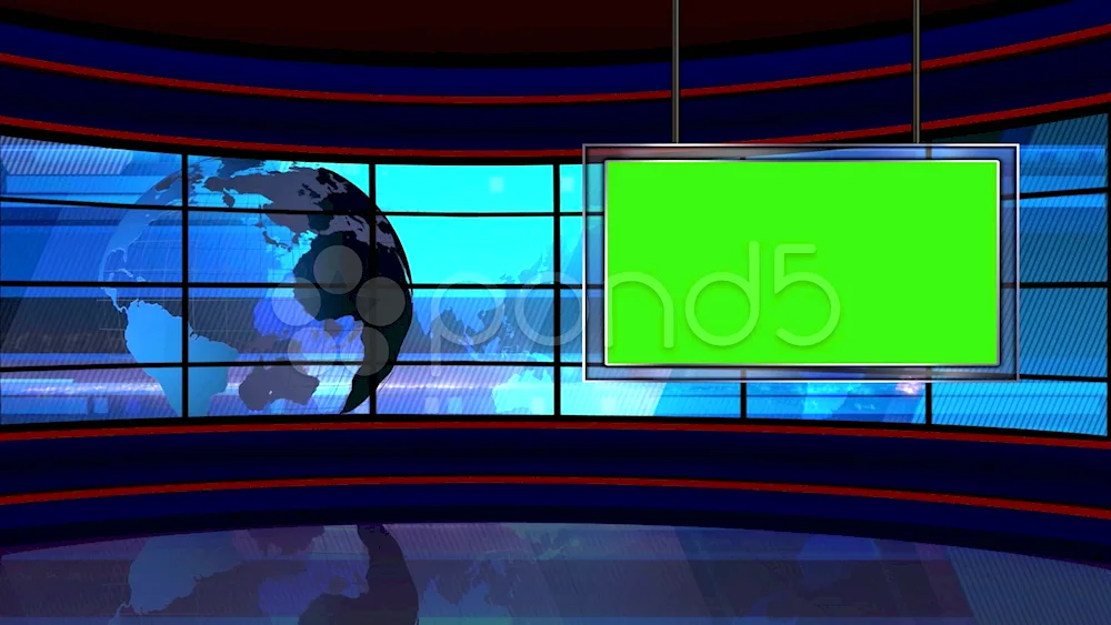 Channel 1 news studio Background