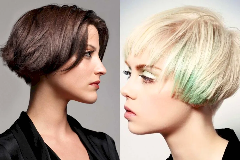 Step bob for short hair