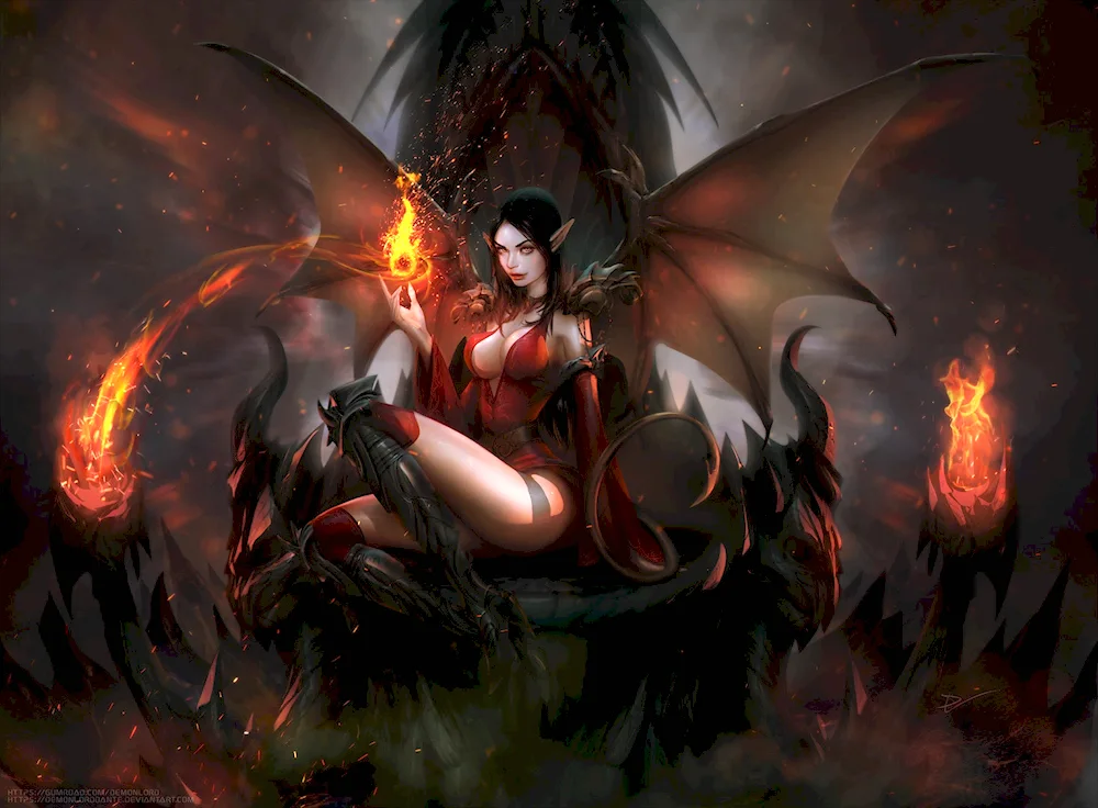Demoness Elfess. суккуб
