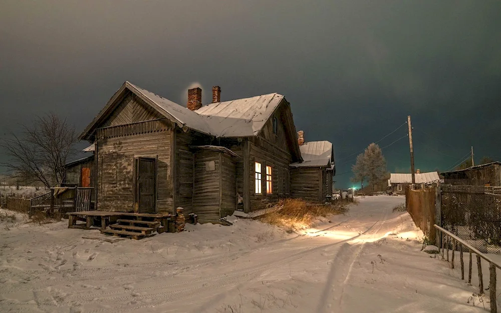 Dusk in the village