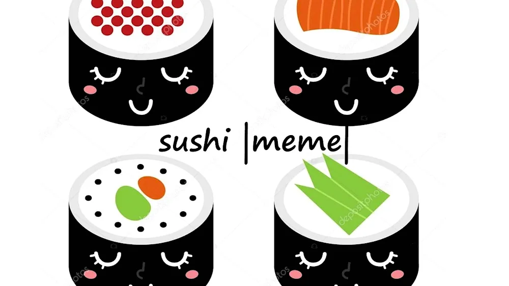 Sushi drawing