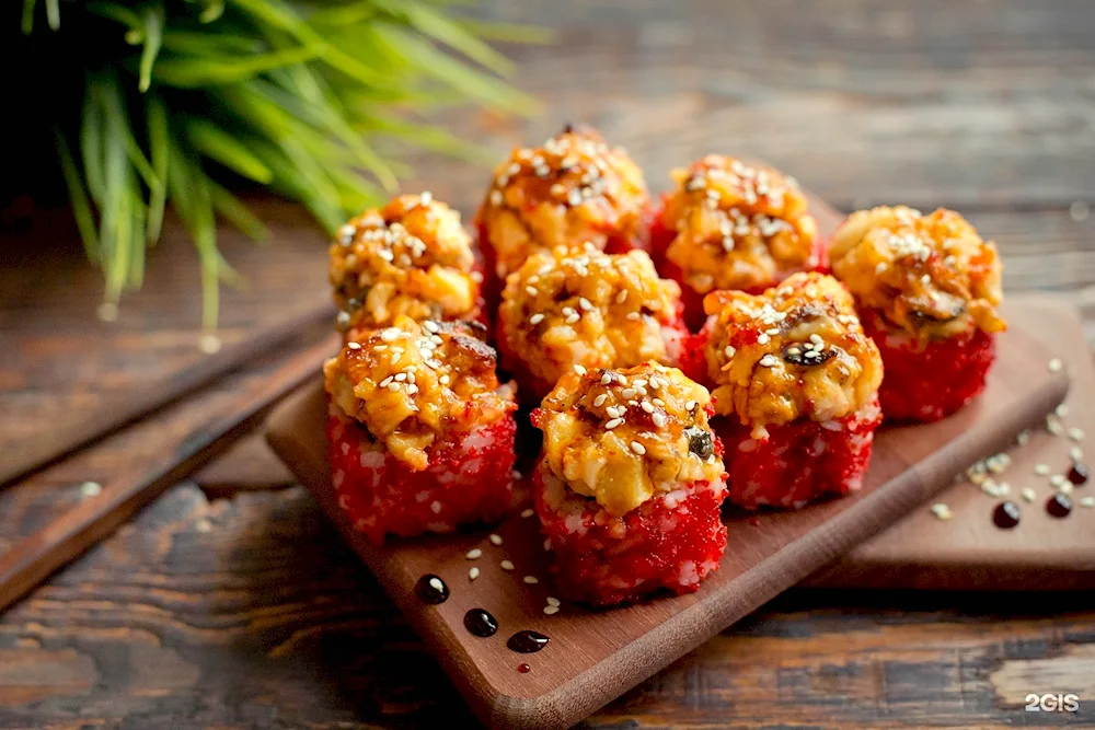 Baked roll Yakitoria