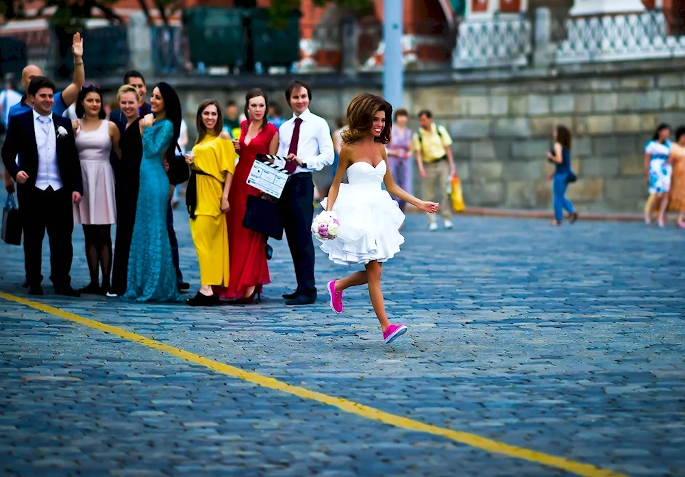 Funny witness at the wedding