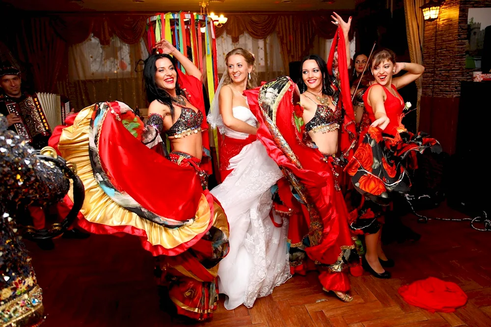 Gypsy wedding in gypsy style