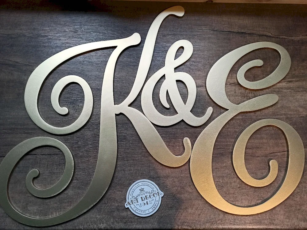 Wedding initials