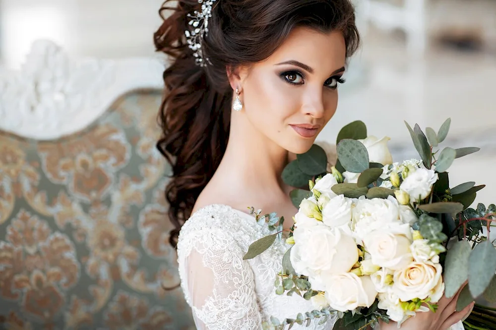 Wedding hairstyles with veil