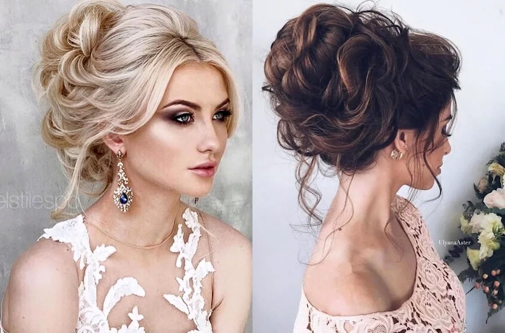 Beautiful high hairstyles for medium hair