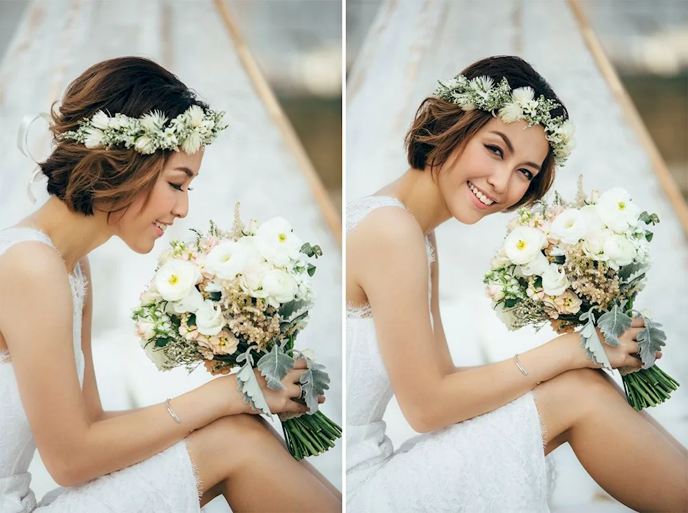Wedding hairstyles for short hair