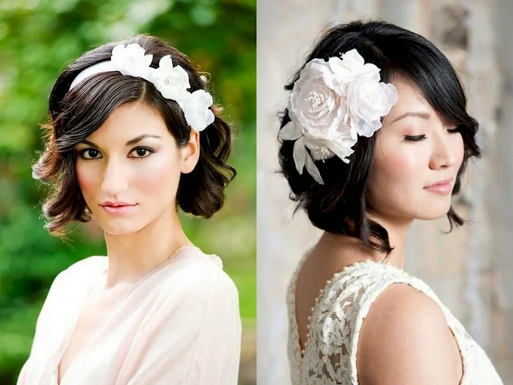 Wedding hairstyles for short hair