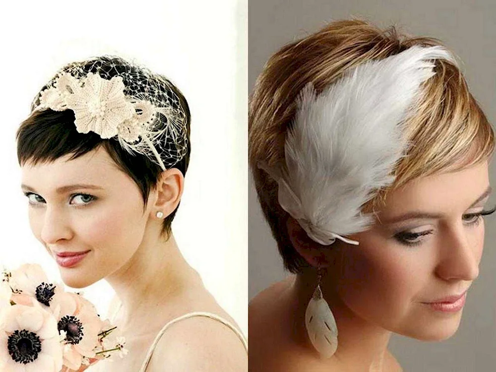 Wedding hairstyles for short hair