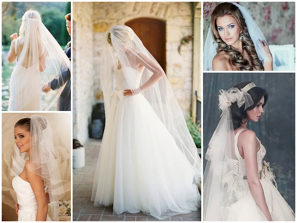 Wedding hairstyles with veil