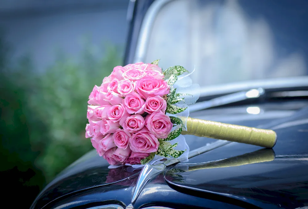 Wedding bouquet pink