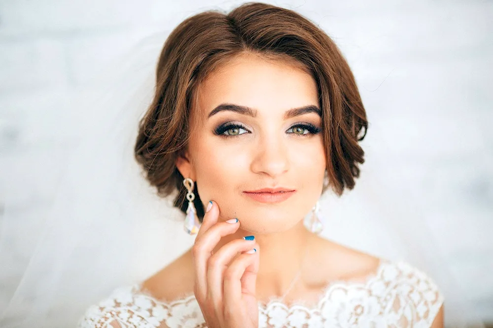 Wedding hairstyles with veil