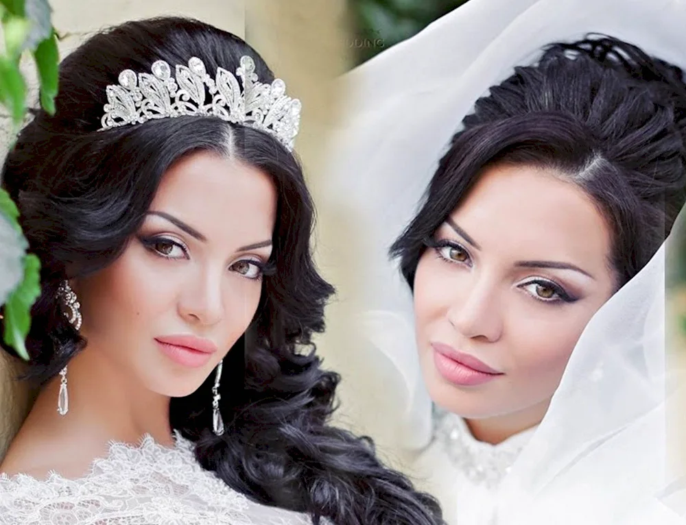 Wedding hairstyles for brunettes with a comb