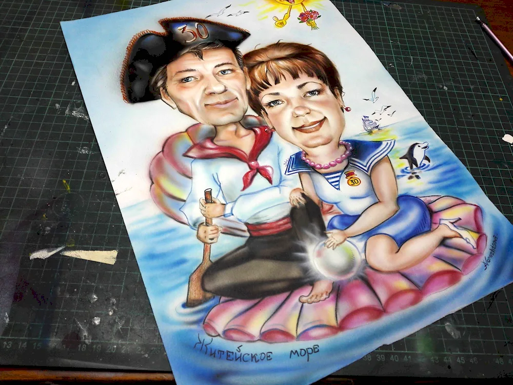 Wedding caricature