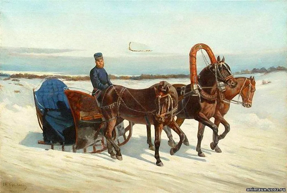 Sverchkov Nikolai Yegorovich 1817- 1898 troika