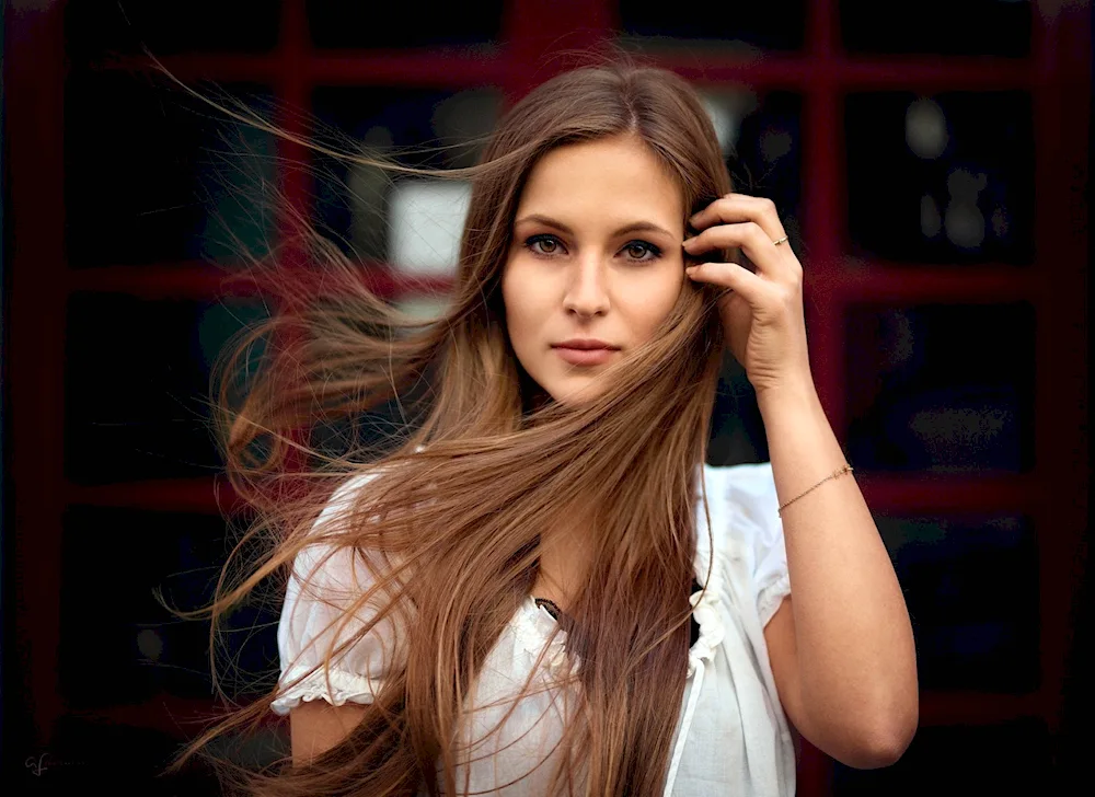 Blonde with long hair