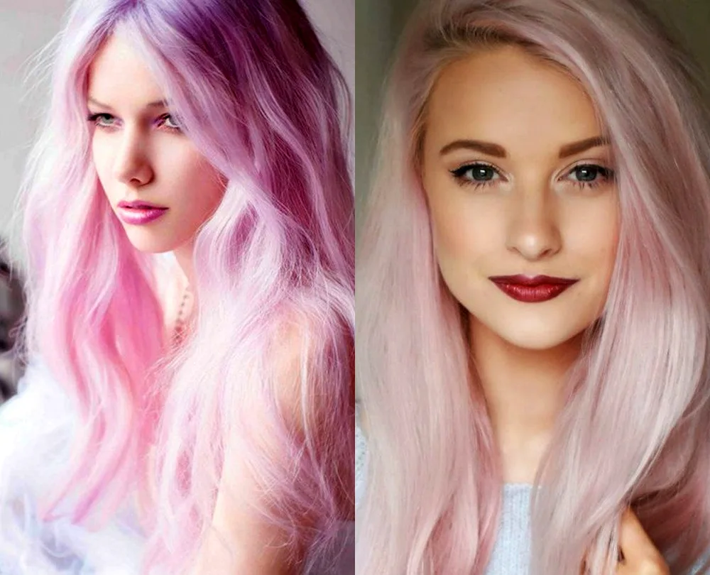 Light pink hair