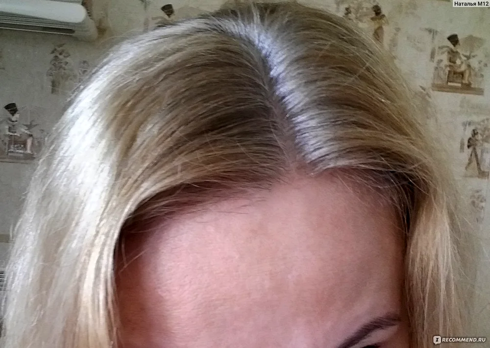 Toning ashy blonde