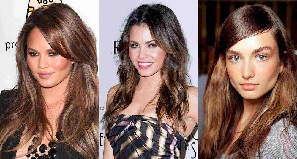 Light strands in the face