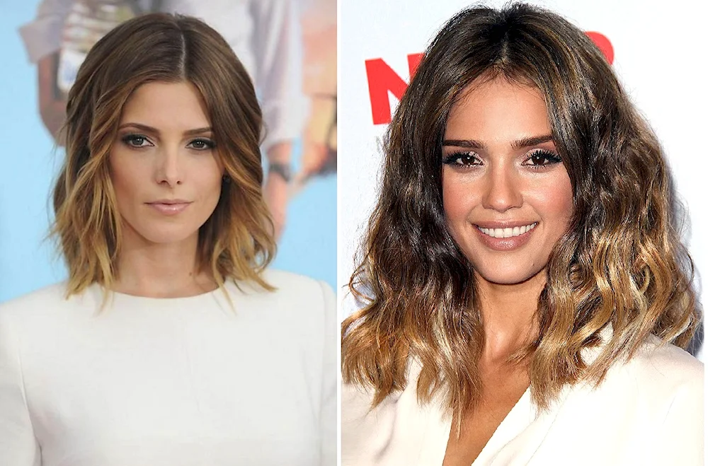 Shatouille balayage colouring on a bob