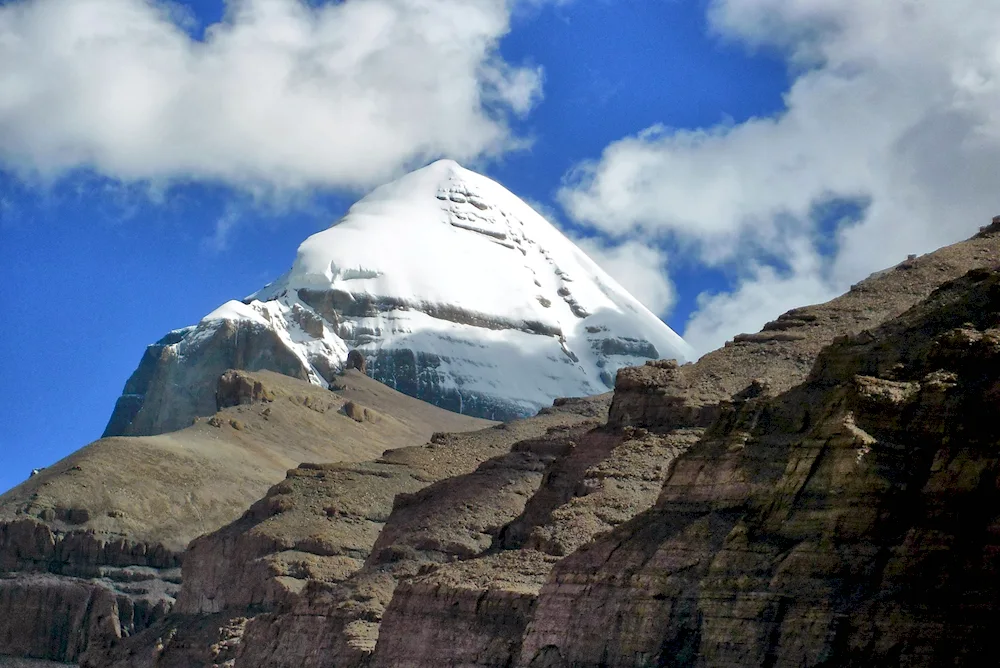 Sacred Kailas Mountain in Tibet