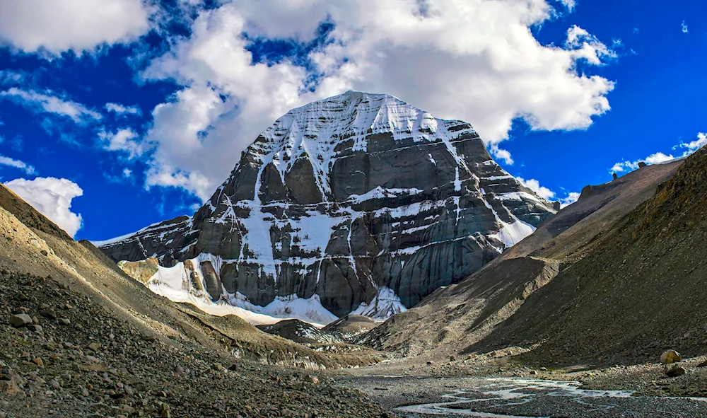 Sacred Kailas Mountain in Tibet