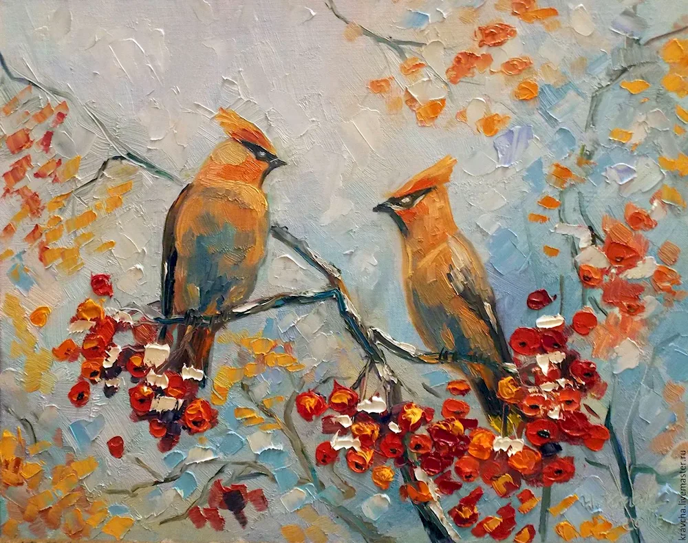 Anna Taleeva's painting of autumn still life