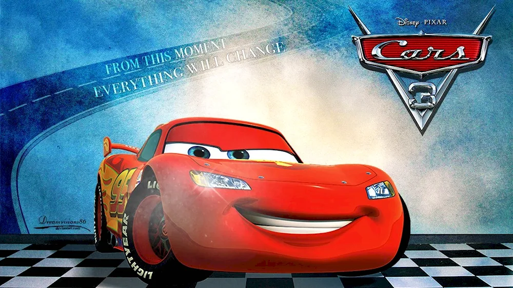 T Cars 2 Lightning McQueen.