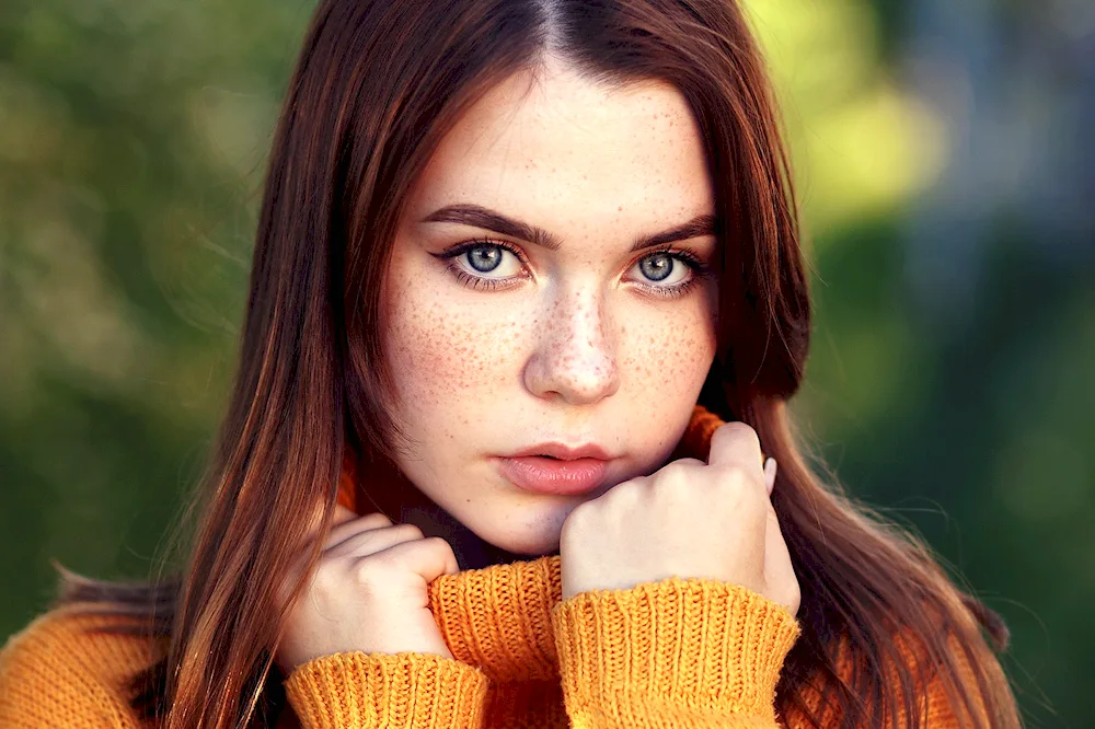 Girl with freckles