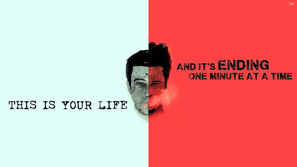 Edward Norton and Brad Pitt Fight Club