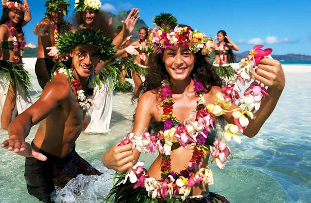 Hawaiian style party