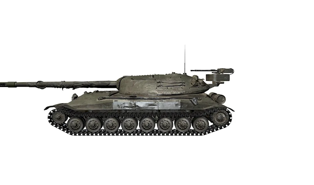 Tank t34 on white background