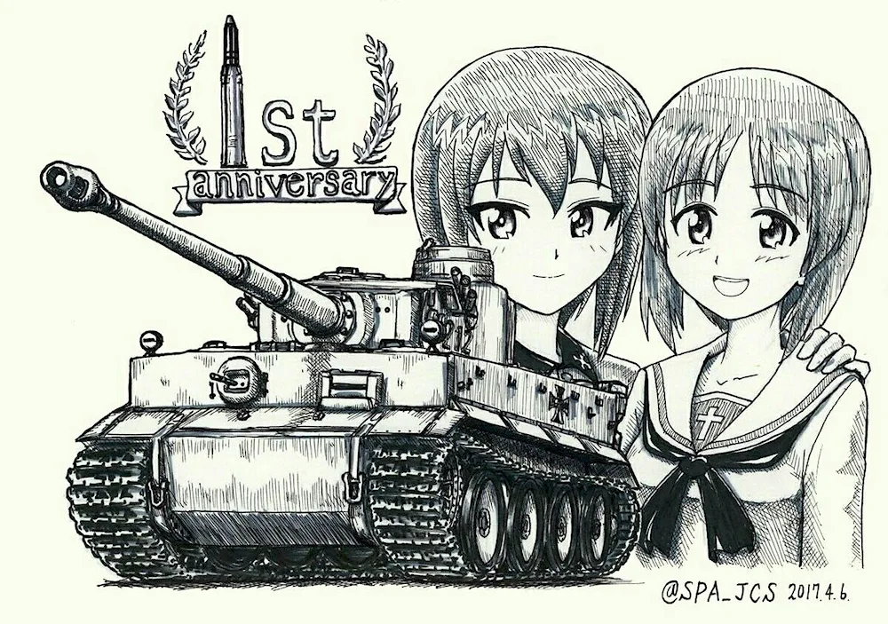 Anime on a white background