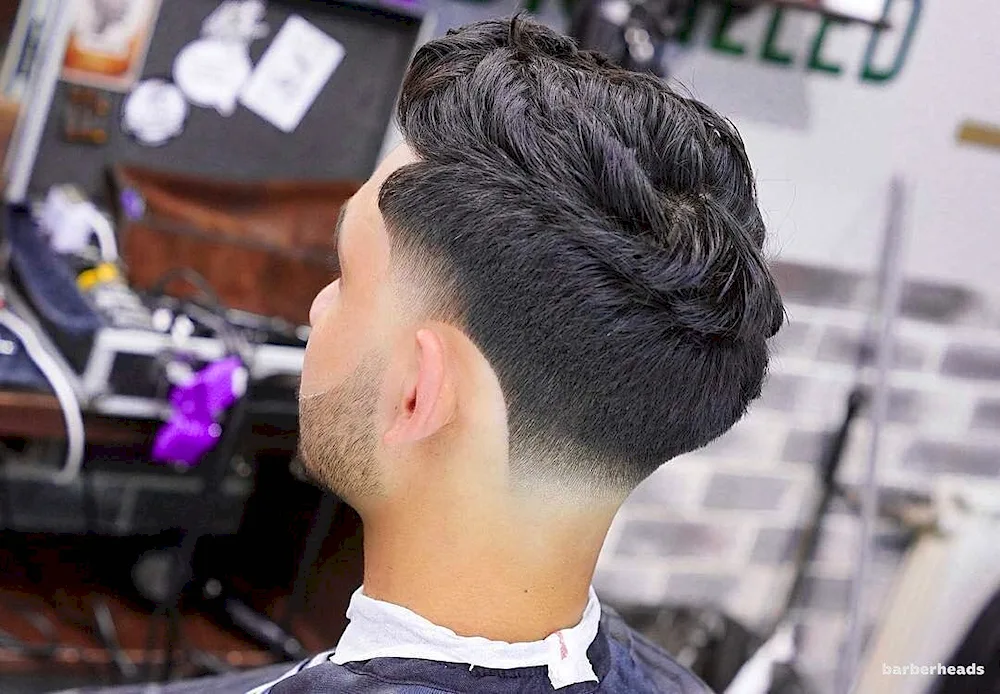 Fade half-box haircut