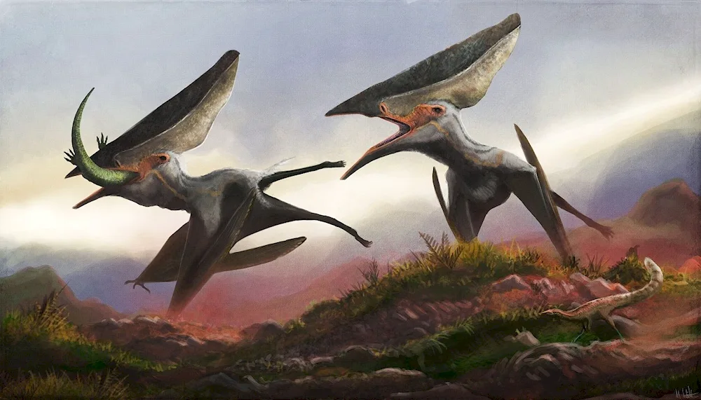 Pterodactyls of the Jurassic Park